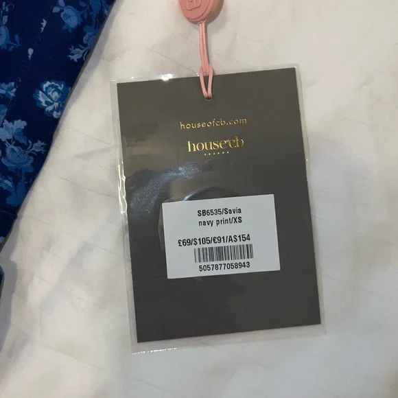 House of CB Savia Floral Corset Bodysuit | Size X-Small Sapphire Floral Print 🦋 - Picture 6 of 8